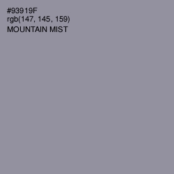 #93919F - Mountain Mist Color Image
